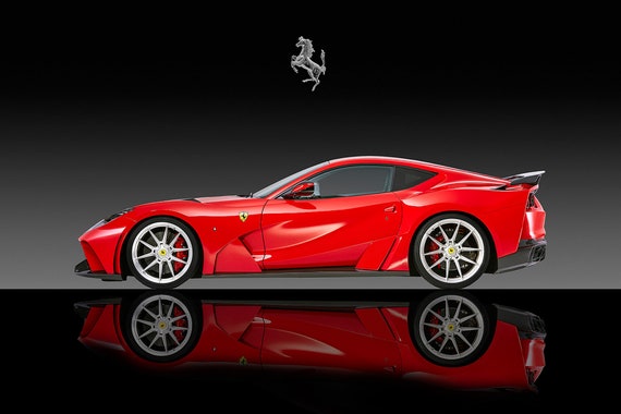 Ferrari 812 Superfast Canvas Imprimir Foto Etsy
