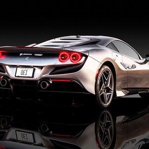 Ferrari F8 Tributo - Premium High Gloss Art Print Poster. (570P) (24”x36”)