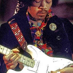 JIMI HENDRIX - Premium High Gloss Art Print Poster. (057P) (24”x36”)