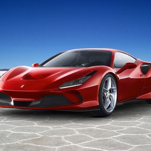 Ferrari F8 Tributo - Premium High Gloss Art Print Poster. (171P) (24”x36”)