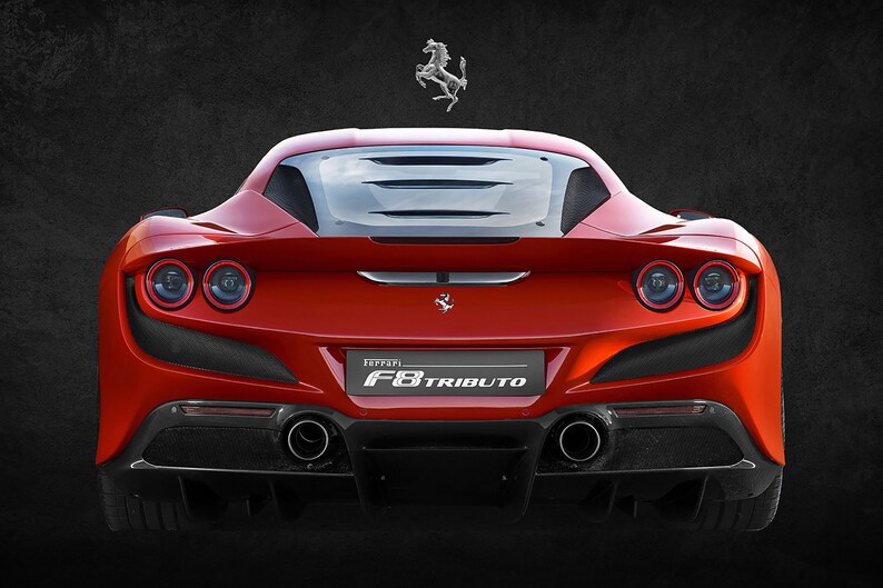 Ferrari F8 Tributo Canvas Print Photo