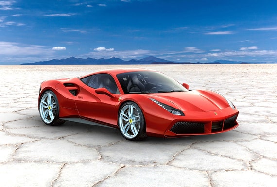 Ferrari 488 Gtb Canvas Print Photo
