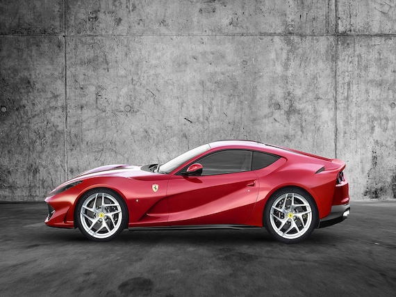 Ferrari 812 Superfast - Premium High Gloss Art Print Poster (015P