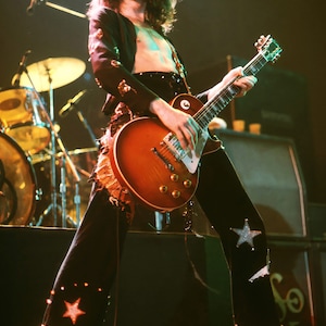 Jimmy Page - Led Zeppelin - Premium High Gloss Art Print Poster. (017P) (24”x36”)