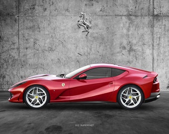 Ferrari 812 Superfast Canvas Print Photo