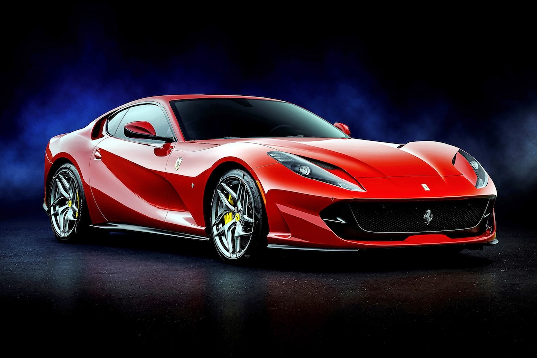 Ferrari 812 Superfast - Premium High Gloss Art Print Poster. (822P