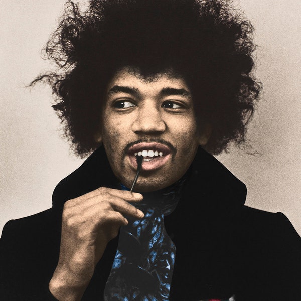 Jimi Hendrix Print Etsy