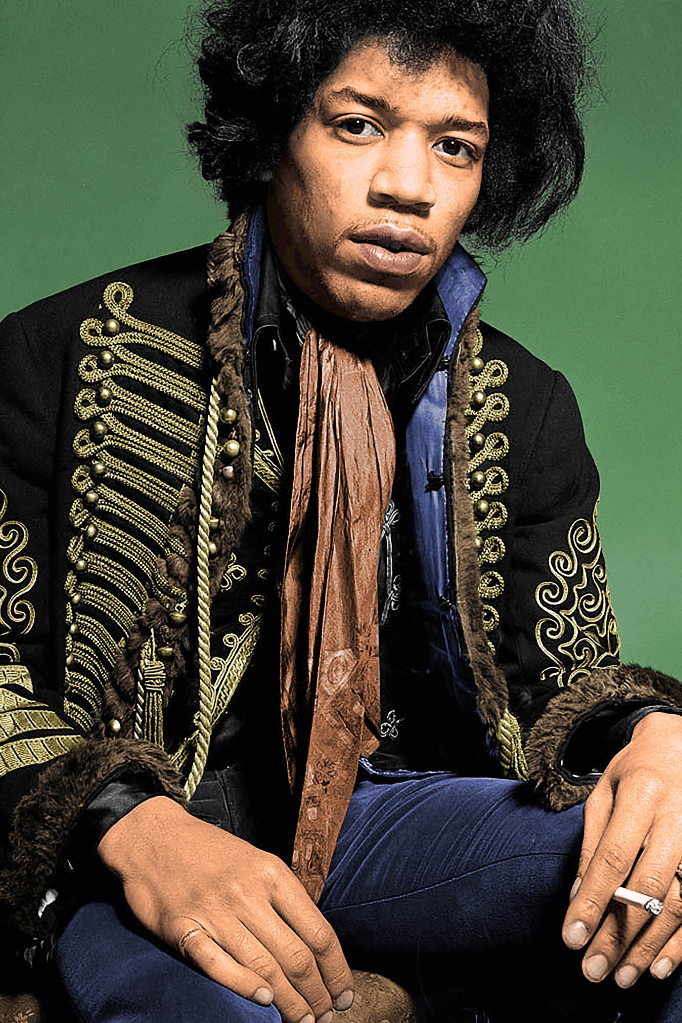 JIMI HENDRIX - Premium High Gloss Art Print Poster. (035P) (24