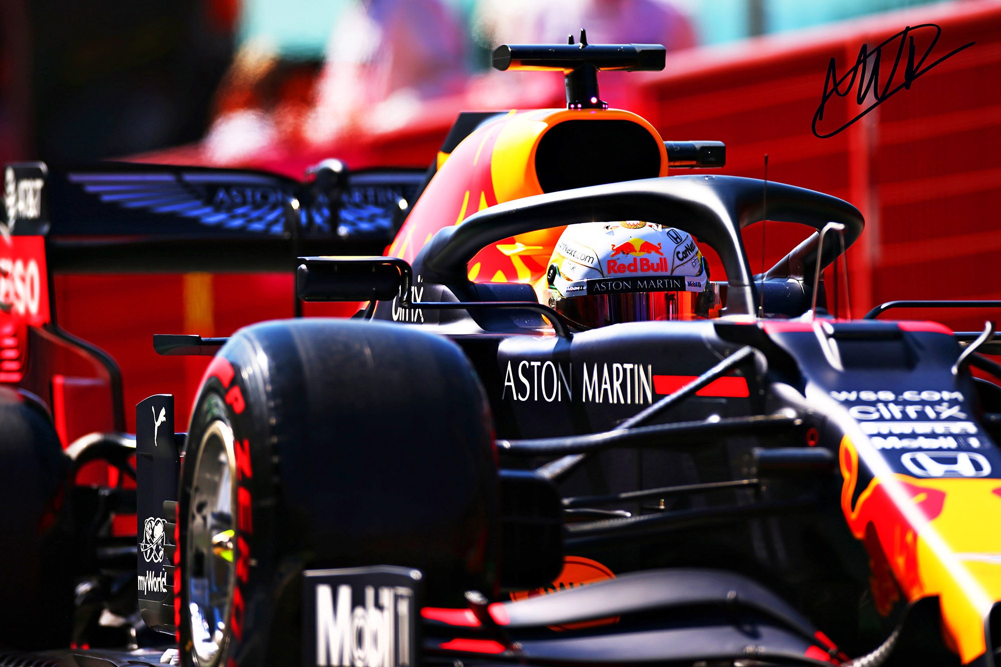 Red Bull Racing F1 With Pre-printed Max Verstappen Autograph