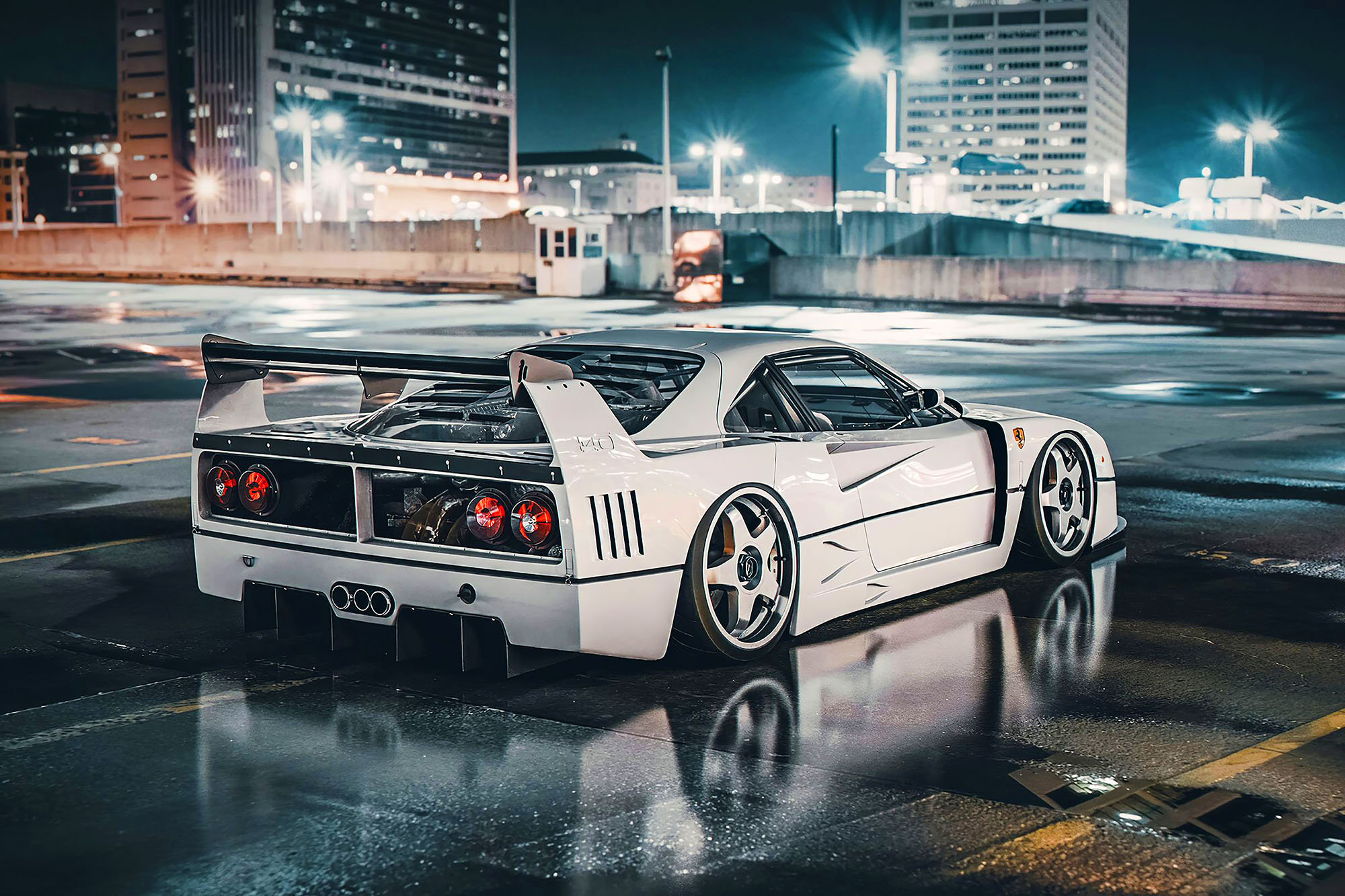 Ferrari F40 - Premium High Gloss Art Print Poster. (402P
