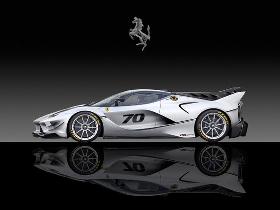 Ferrari Fxx K Evo Canvas Print Photo Etsy