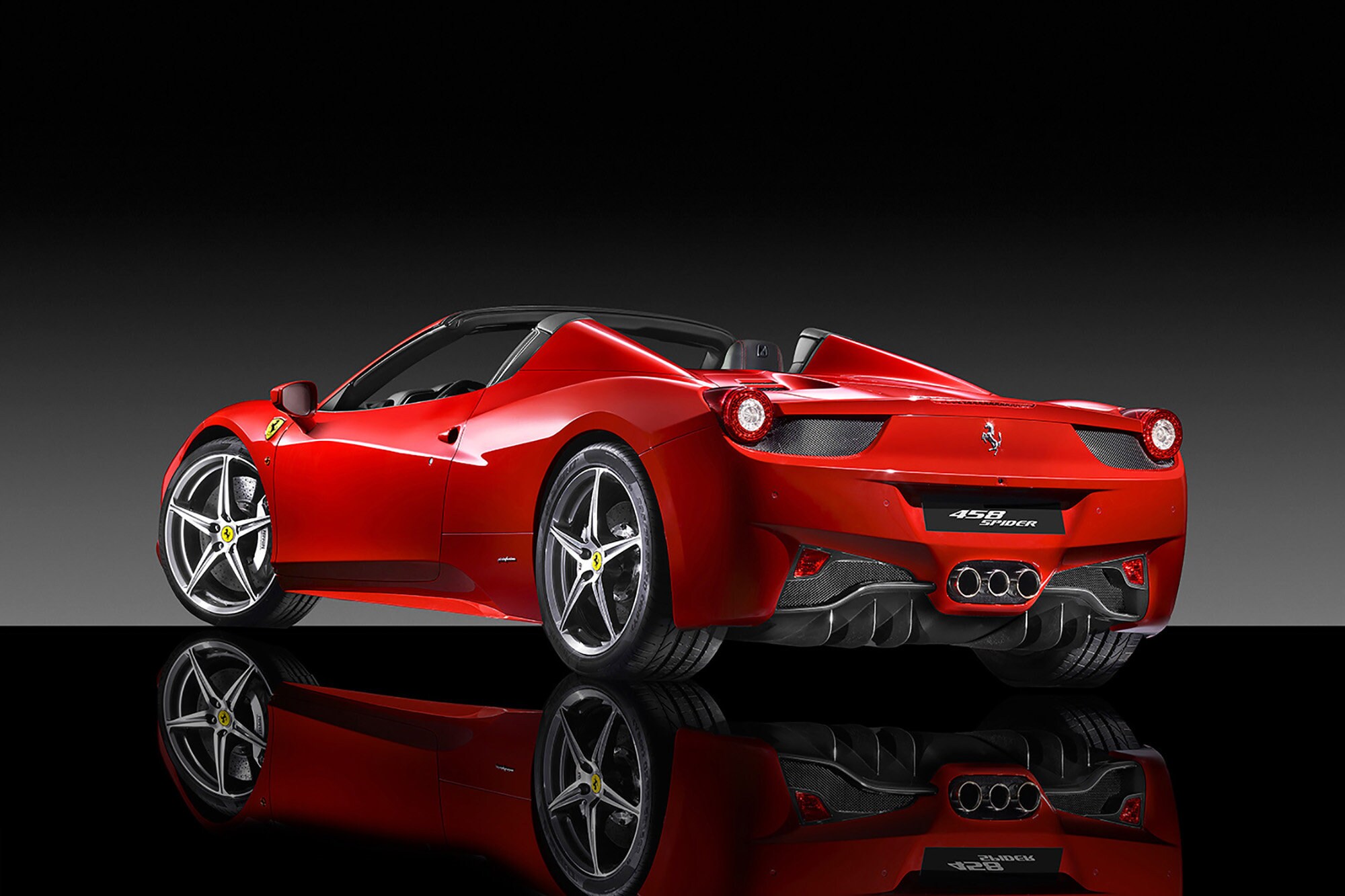 Ferrari 458 Spider - Premium High Gloss Art Print Poster. (183P