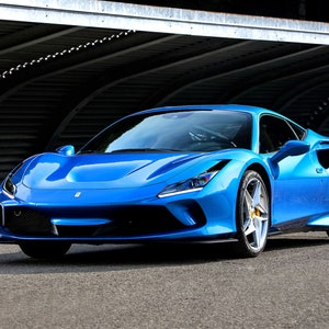 Ferrari F8 Tributo - Premium High Gloss Art Print Poster. (363P) (24”x36”)