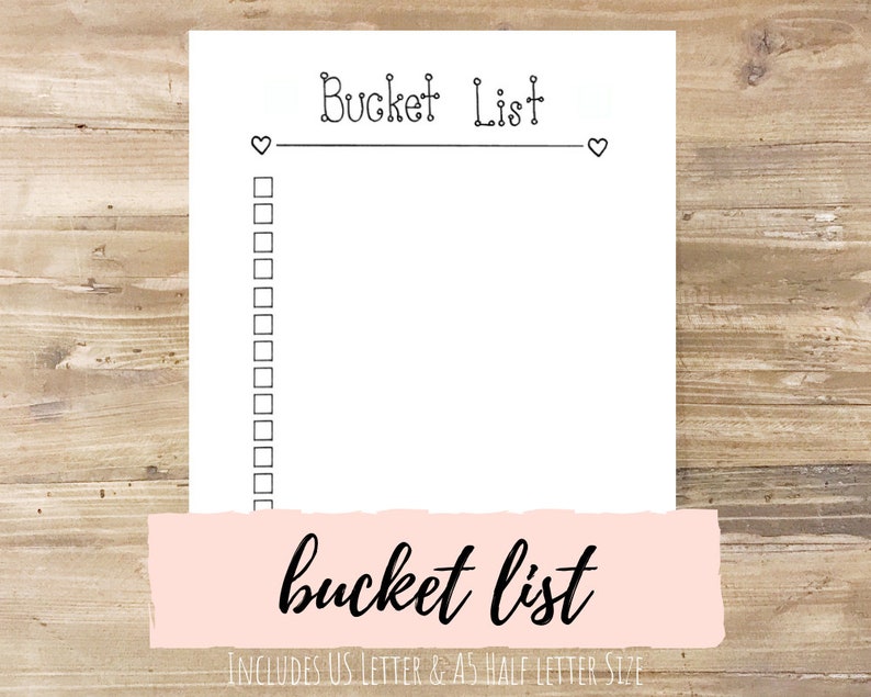 Bucket Checklist: Bullet Magazine Printable picture regarding Printable Bucket List called Bucket Listing: Bullet Magazine Printable