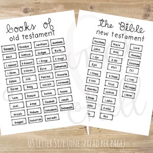 Books of the Bible: Bullet Journal Printable image 3