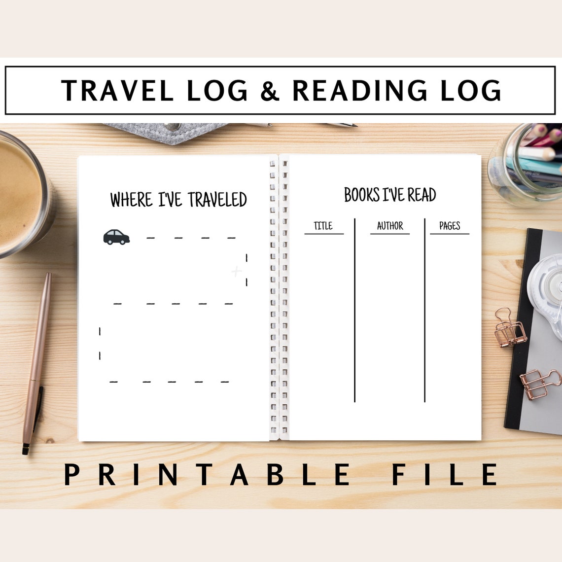 PRINTABLES: 14 Bullet Journal Pages for Children homework - Etsy