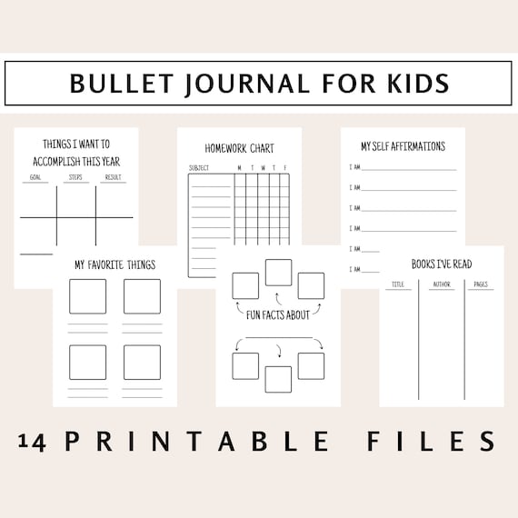 List of Journals for Children to Make from Activities for Kids