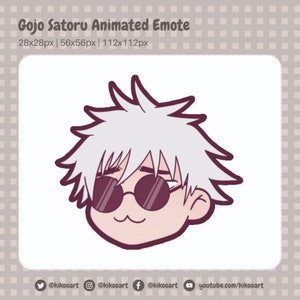 Gojo Satoru Animated Emote | Twitch Emotes | Discord Emotes | Streaming Emotes
