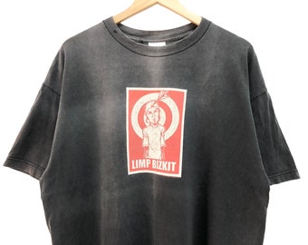 Vintage 00s LIMP BIZKIT Fred Durst Nu Rap Metal Skate Rock Band