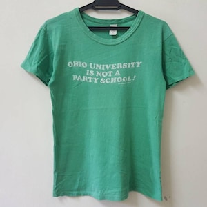 Vintage 70s 1979 OHIO UNIVERSITY is not a party school t shirt rare wording sarcasm tee rock and roll style