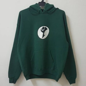 Vintage 90s og SANTA CRUZ snowboard hoodie rare ASR series logo made in usa by Lee nice emerald green rare snowboard surf skate style