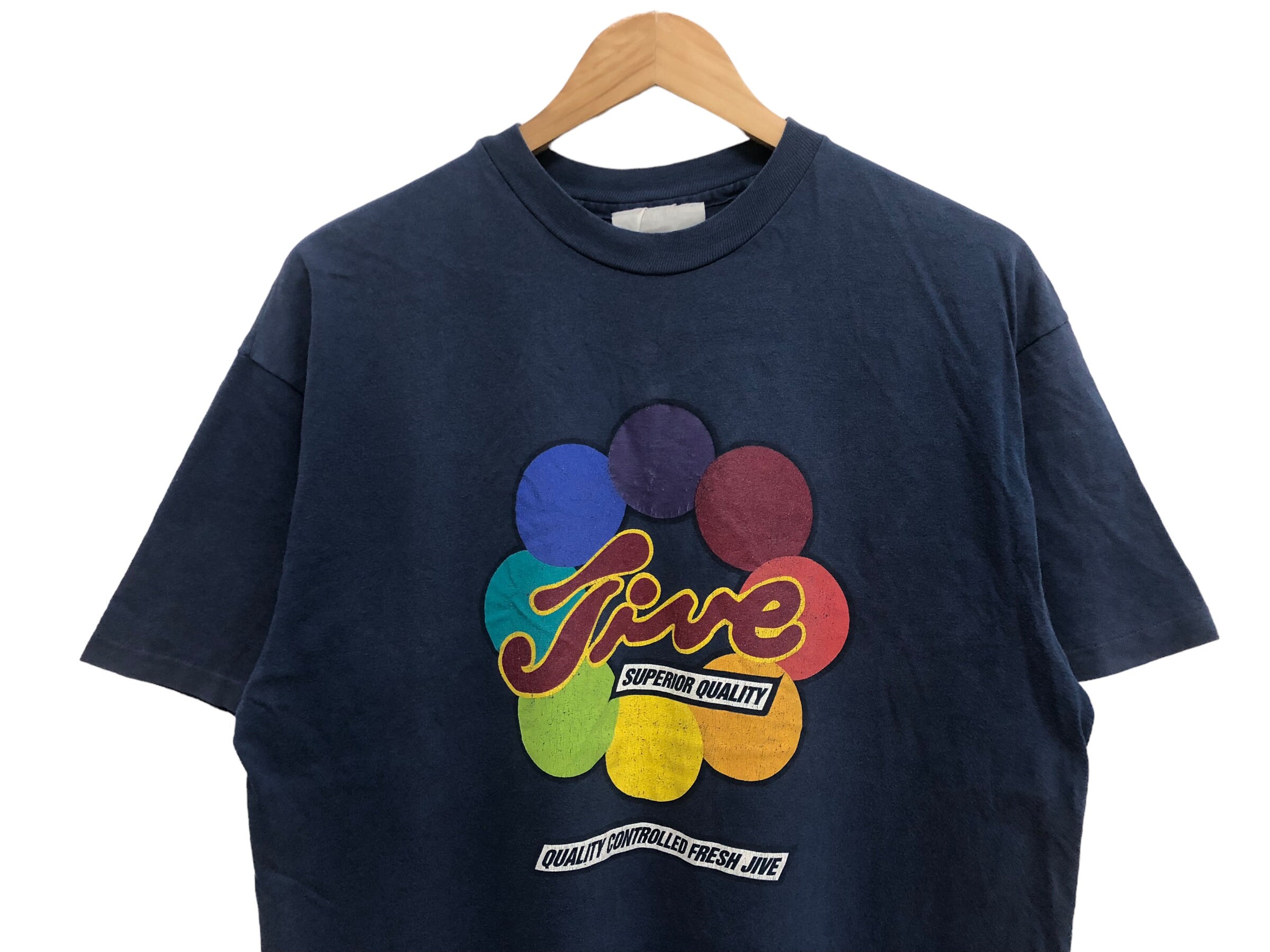 Vintage 90s FRESHJIVE RAW VIBE Superior Quality Logo Tee