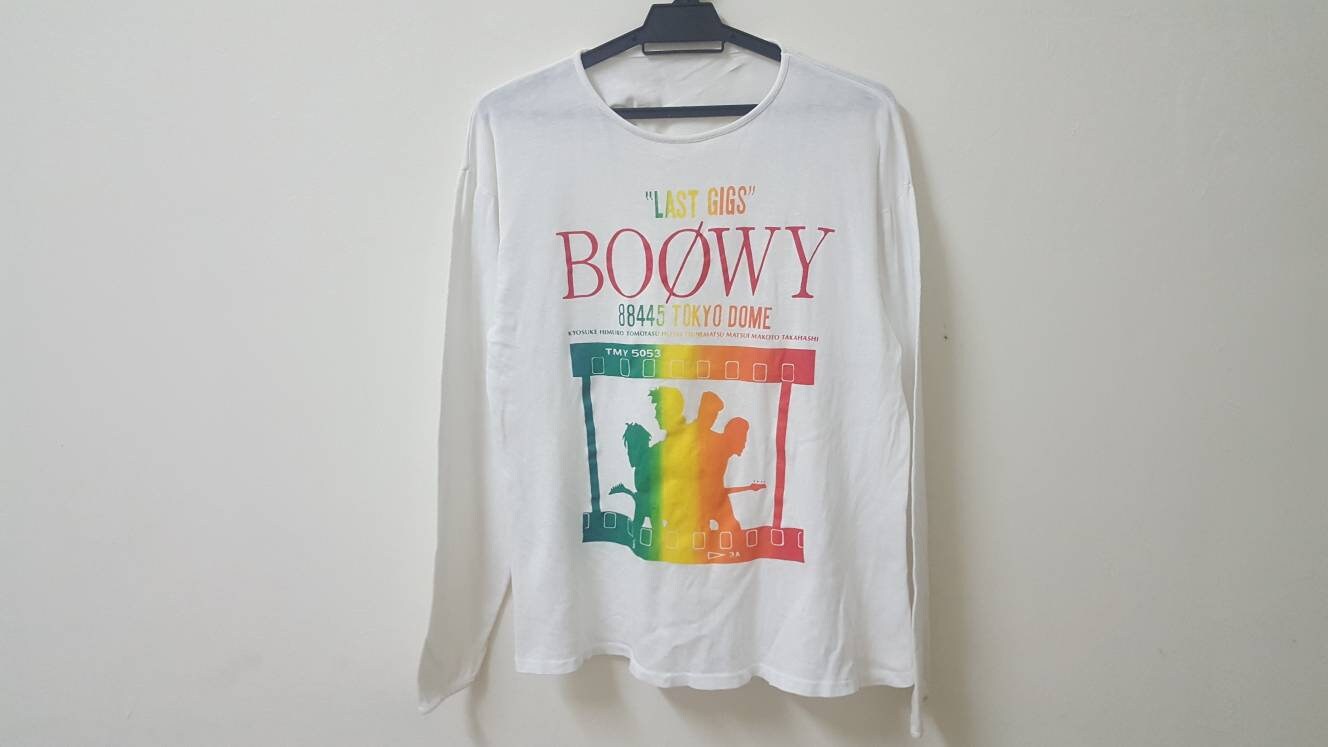 boowy Tシャツ　BOOWY LAST GIGS 88445 東京ドーム Vintage 80s 1988 BOOWY Last Gigs 88445 Tokyo Dome Rare Album