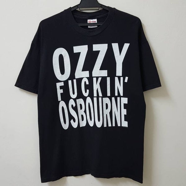 Vintage 00s 2001 OZZY FUCKIN' OSBOURNE ozzy osbourn english rockstar heavy metal style band rare design rock t shirt