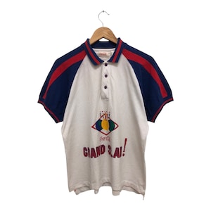 Vintage 90er Jahre COCA COLA Grand Slam Triple Play Poloshirt cooles Design selten Promo