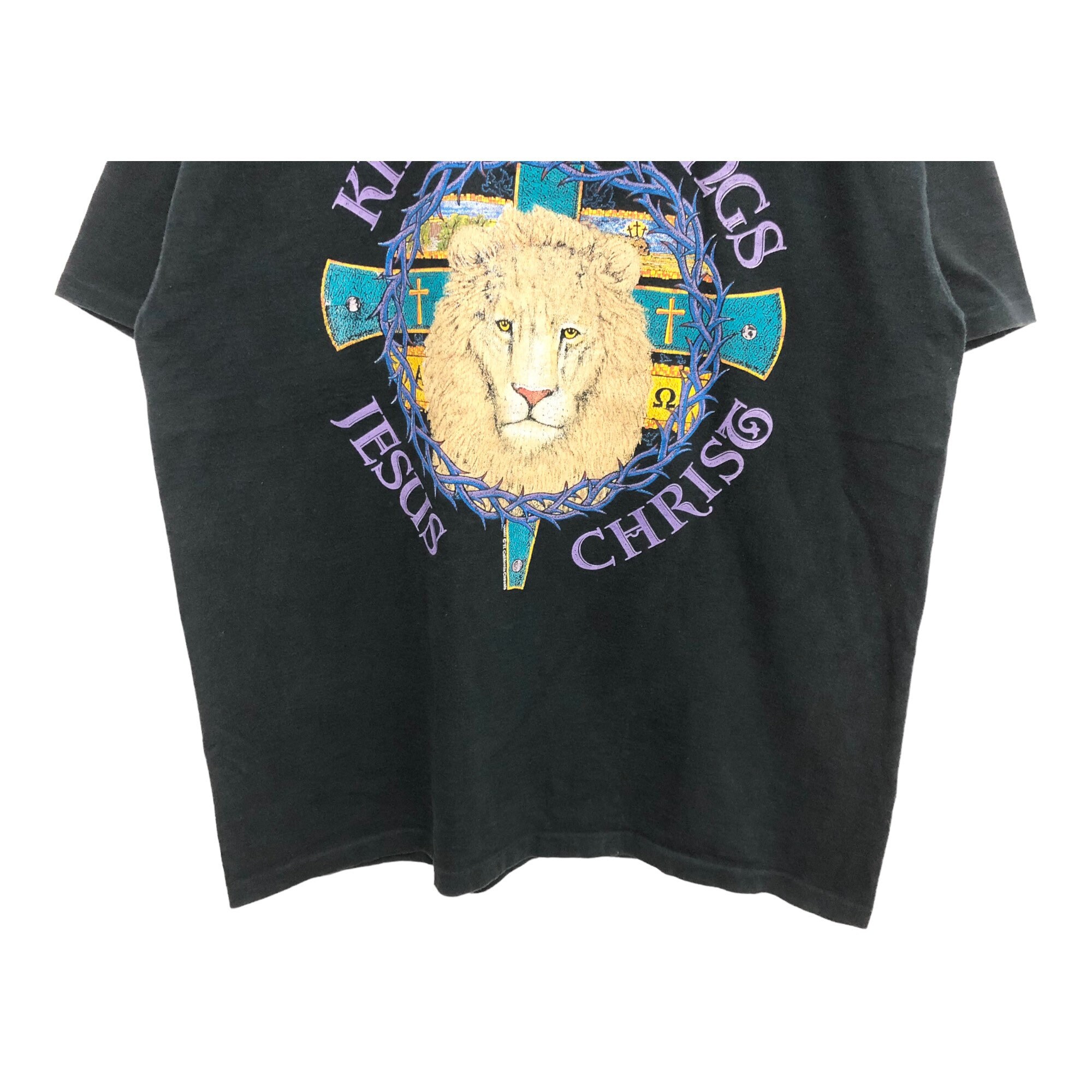 【MADE IN USA】90s Christian Fletchertee Vintage 90s 1992 JESUS Christianity Tee Nice Graphic Single