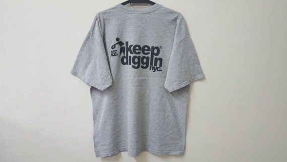 Vintage 00s KEEP DIGGIN NYC Fuck Bush Eric B for President KEL5MH