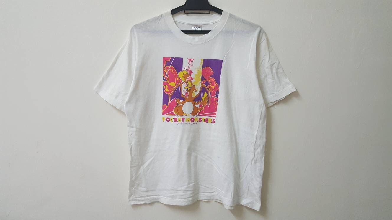 90S フェード Pokémon リザードン Nintendo Tシャツ XL