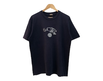 Vintage jaren 90 STICHTING super co. SKATEBOARDS Enkele steek gemaakt in de VS, zeldzame skate grafische skaterock oude skate tee