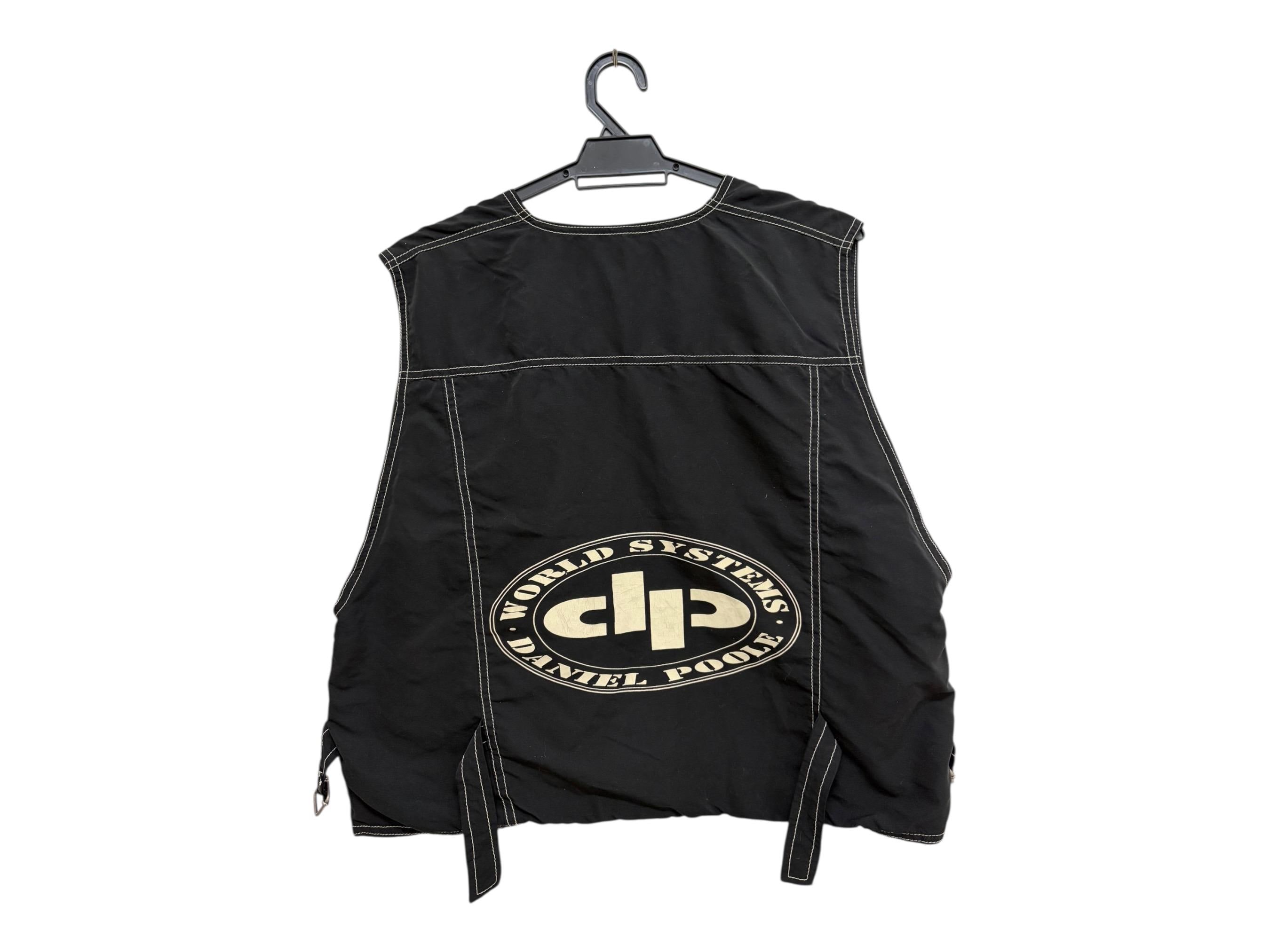 Vintage 90s DANIEL POOLE LONDON World System Vest Jacket House
