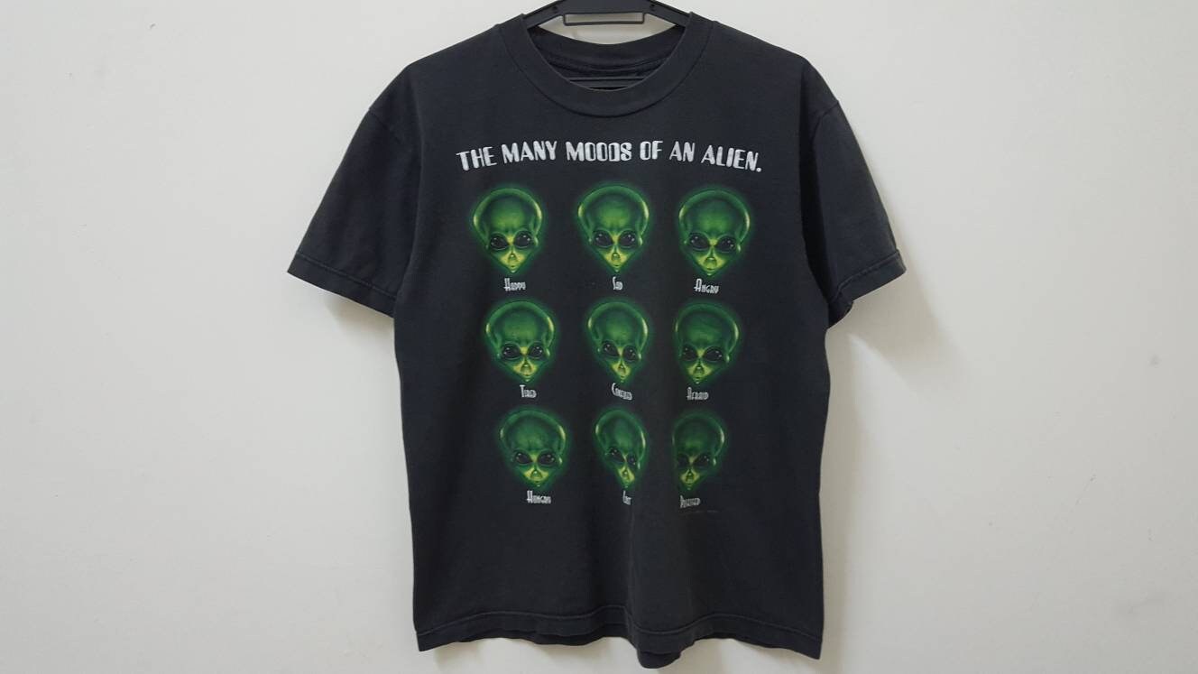 トップス 90s alien workshop sweatshirt fade black 90s Vintage Alien Workshop Shirt Size X Large Vtg Black Star