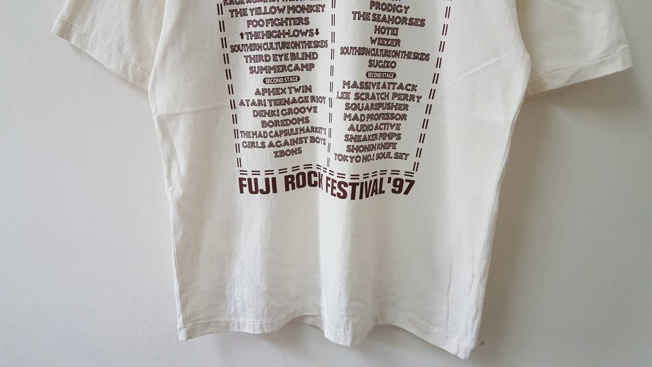 FUJIROCKAHOLIC Tシャツ 1997・2004 Vintage 90s 1997 FUJI ROCK FESTIVAL First Year of Mega Rock