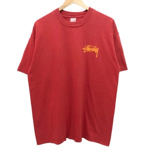 Vintage 80s 90s STUSSY og stussy designs made in usa rare big back signature logo tee