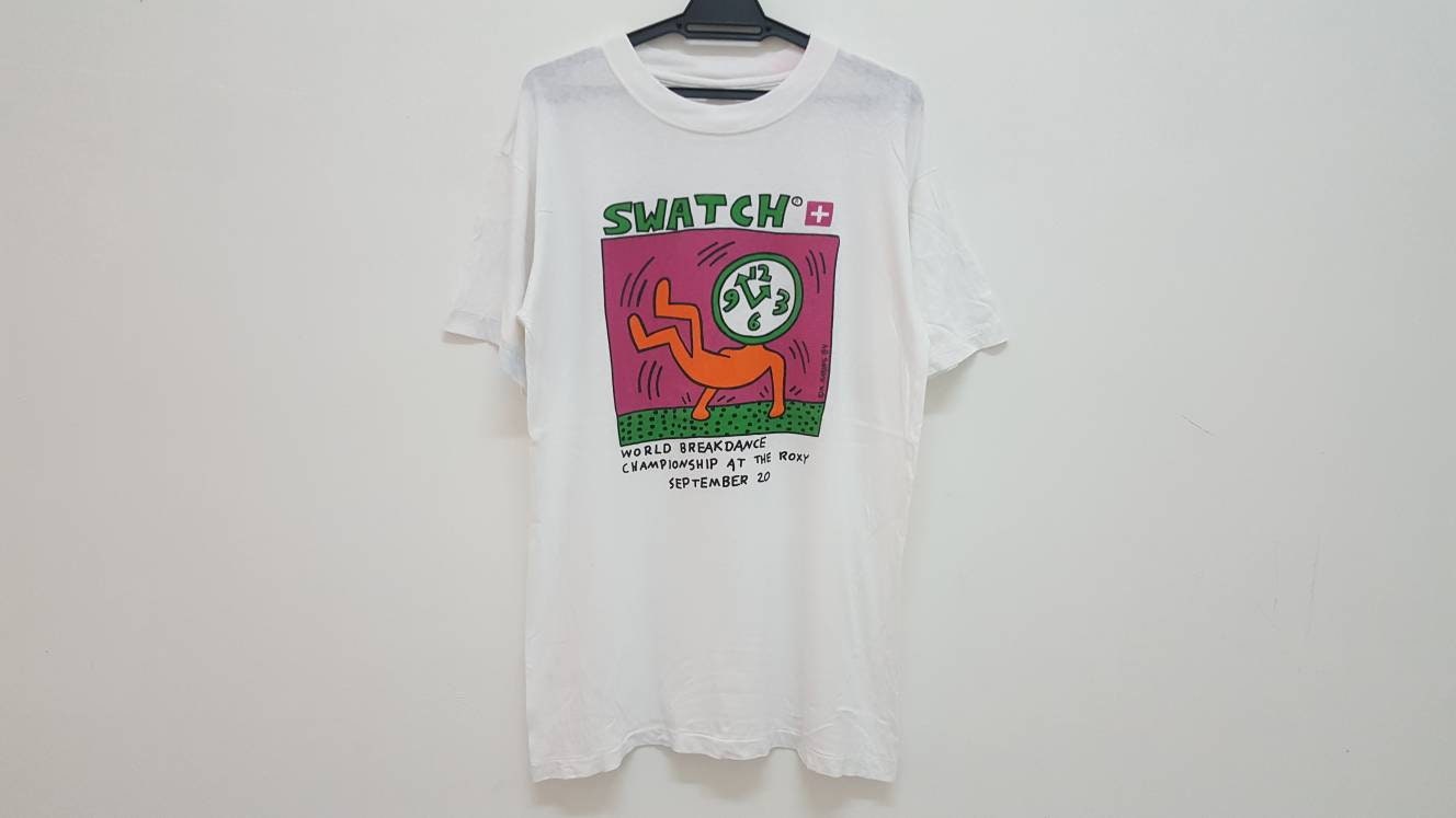 ヴィンテージ 80 年代 1984 年 KEITH HARING スウォッチ世界 ヴィンテージ 80 年代 1984 年 KEITH HARING スウォッチ世界