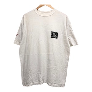Vintage 90s GUESS do something fashion campaign tee made in usa nice minimalist design tee