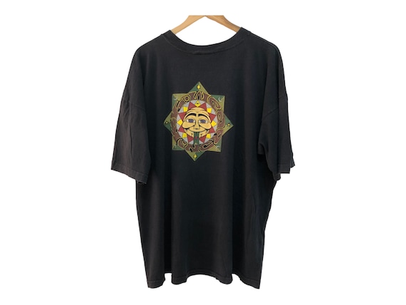 Vintage 90s KIK WEAR Big Back Blunted Sun Mushroom Dope Swag 