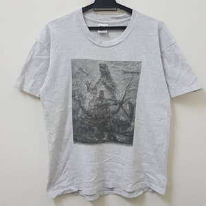 Vintage 90s GODZILLA vs DESTOROYAH movie promo toho eiga kaiju monster fight made in usa single stitch rare hype dope swag style t shirt