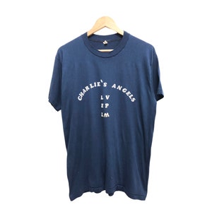 Vintage jaren '70 jaren '80 CHARLIES ANGELS shirt enkele steek gemaakt van zacht materiaal uit de VS