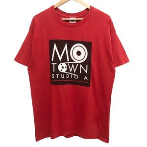 Vintage 90s MOTOWN STUDIO A hitsville usa the motown sound big logo tee rare