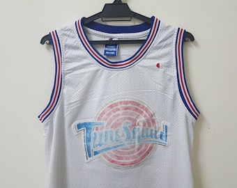 Vintage 90s SPACE JAM tune squad #23 michael jordan champion jersey rare  hype dope style