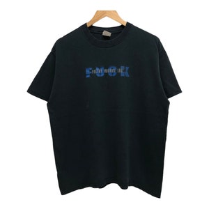 Vintage MINDLESS SELF INDULGENCE filty words like fxxk new york electropunk band alternative punk techno industrial band tee rare
