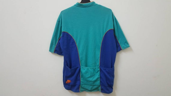 Vintage 90s NIKE ACG Cycling Biking Jersey Rare Colour Block
