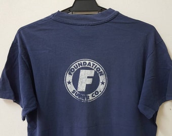 Vintage 90s FOUNDATION SKATEBOARDS Super Co. Single Stitch Made in