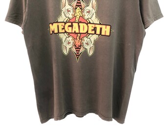 Vintage 90s 1999 MEGADETH Risk Album Promo Tee Beauty Distressed