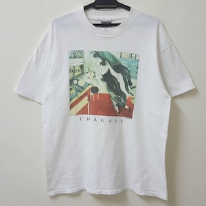 Vintage 90s 1992 MARC CHAGALL the birthday art t shirt single stitch rare art tee