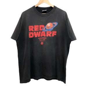 Vintage 90s 1993 RED DWARF british comedy scifi sitcom promo tee single stitch made in usa beauty faded tee